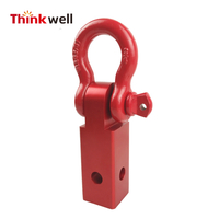 Récepteur d'attelage à manille à anneau en D en alliage d'aluminium 